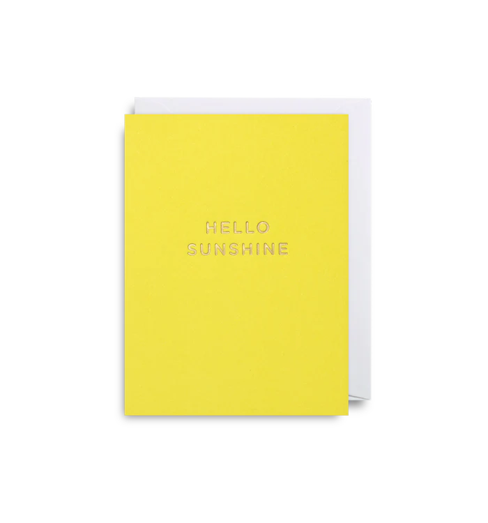 Hello Sunshine Mini Card By Lagom Design | Curiouser