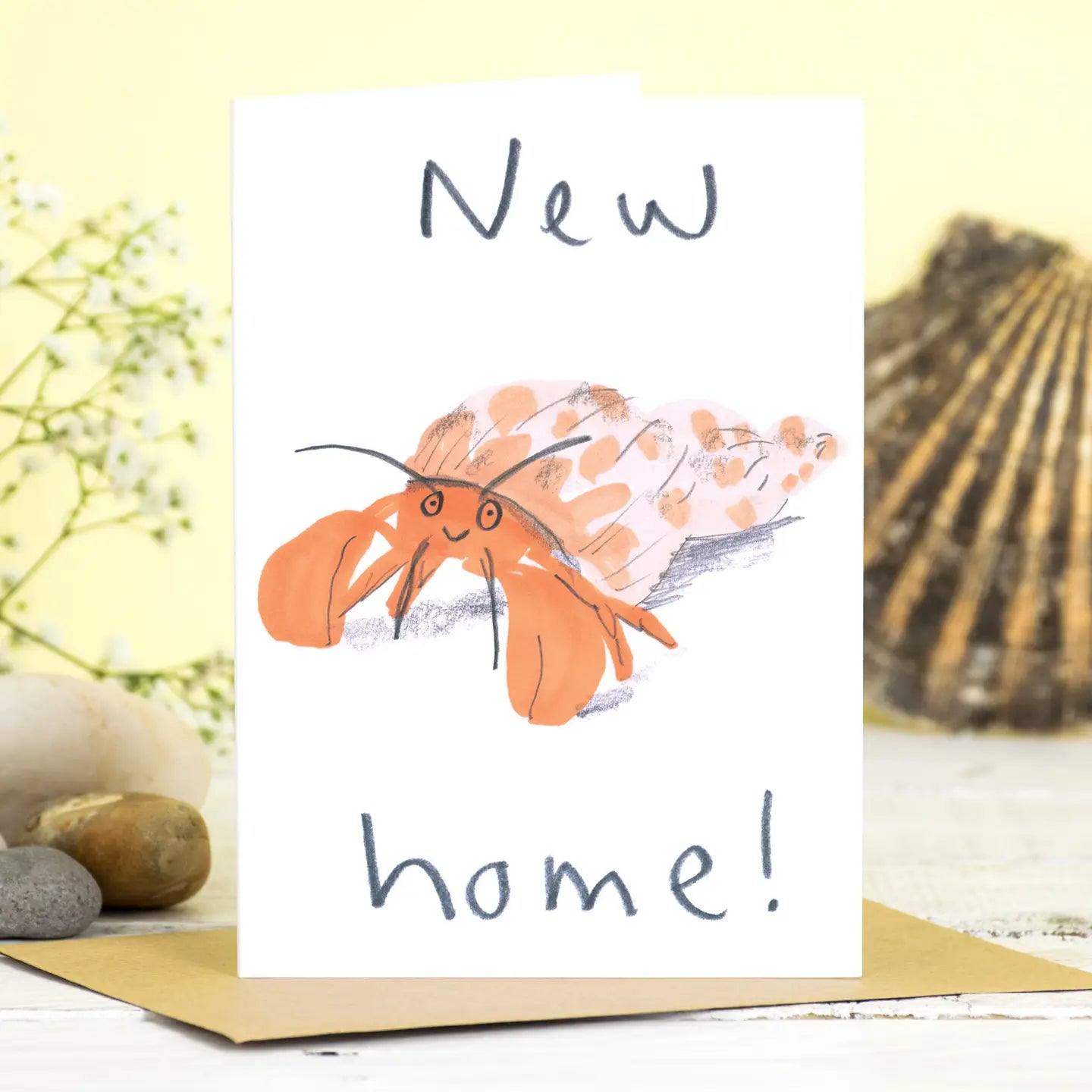 Hermit Crab New Home Card