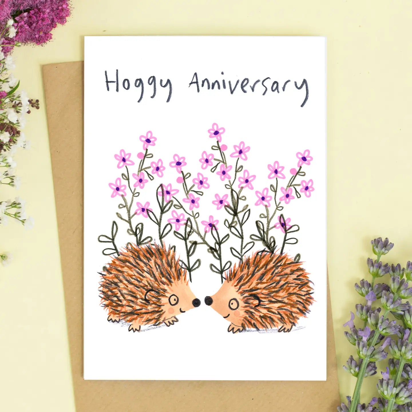 Hoggy Anniversary Card