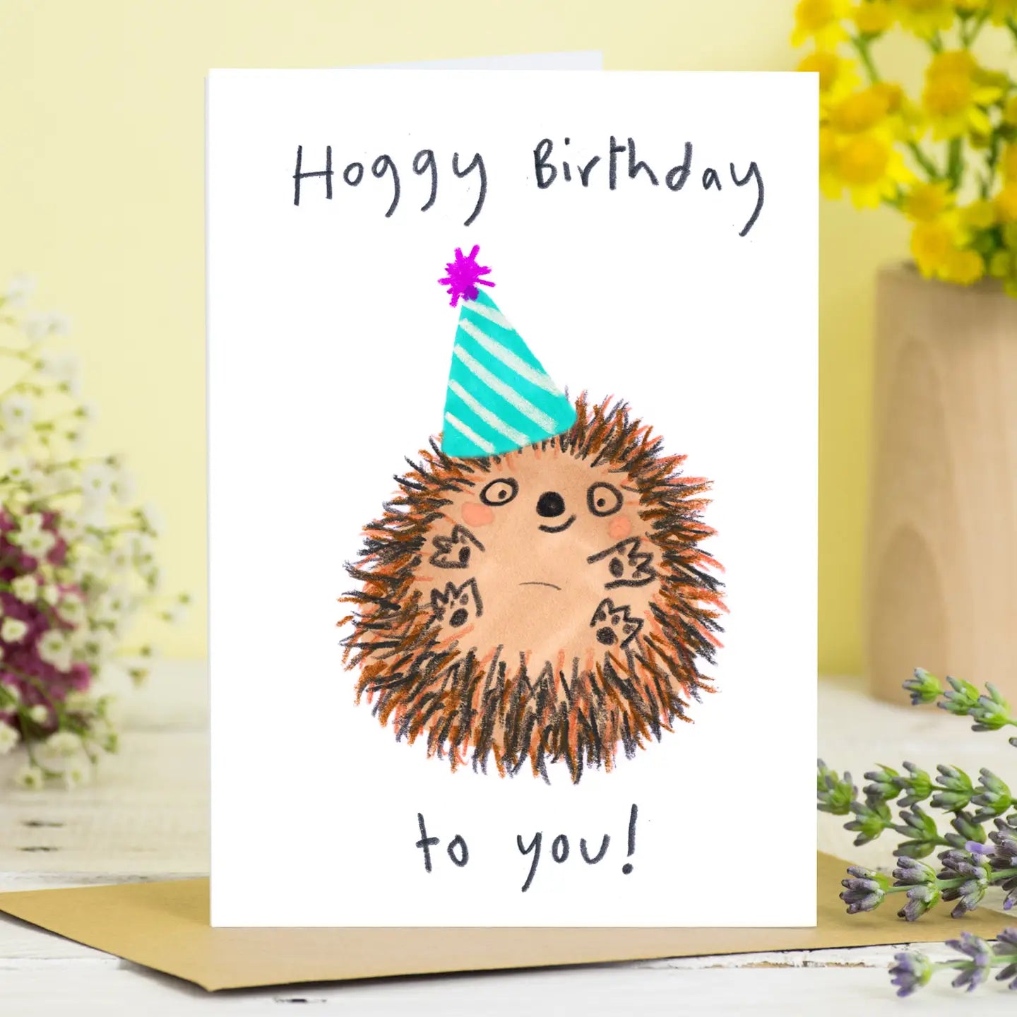 Hoggy Birthday Card