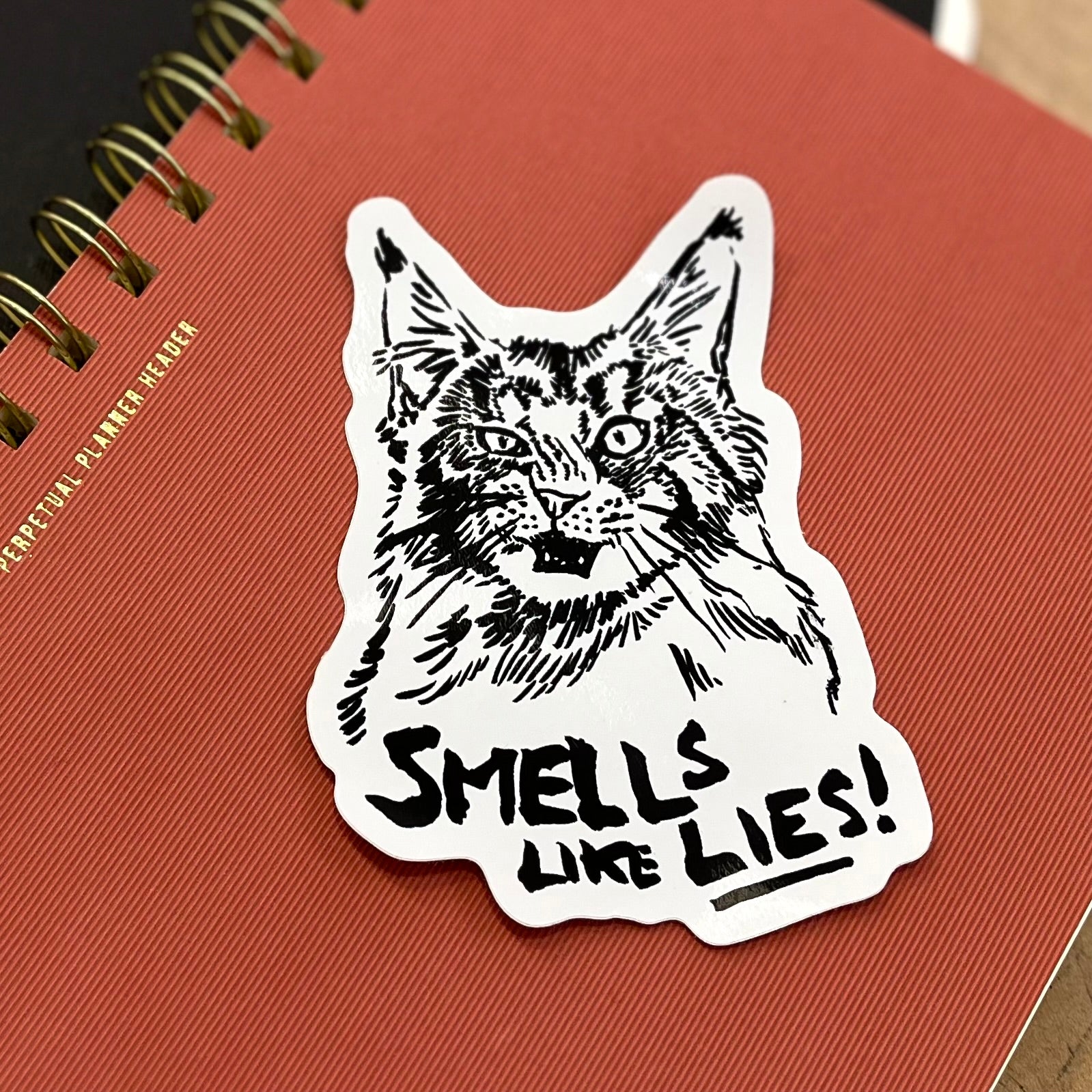 Smells Like Lies Cat Sticker