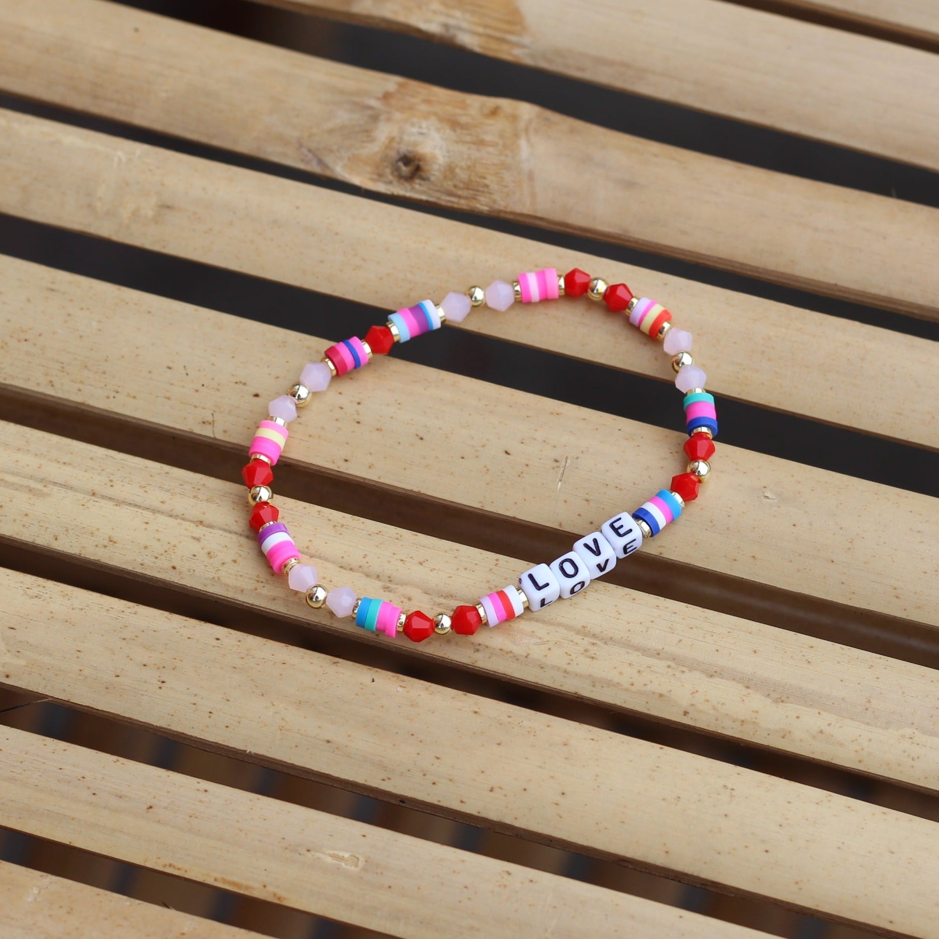 "Love" Beaded Bracelet