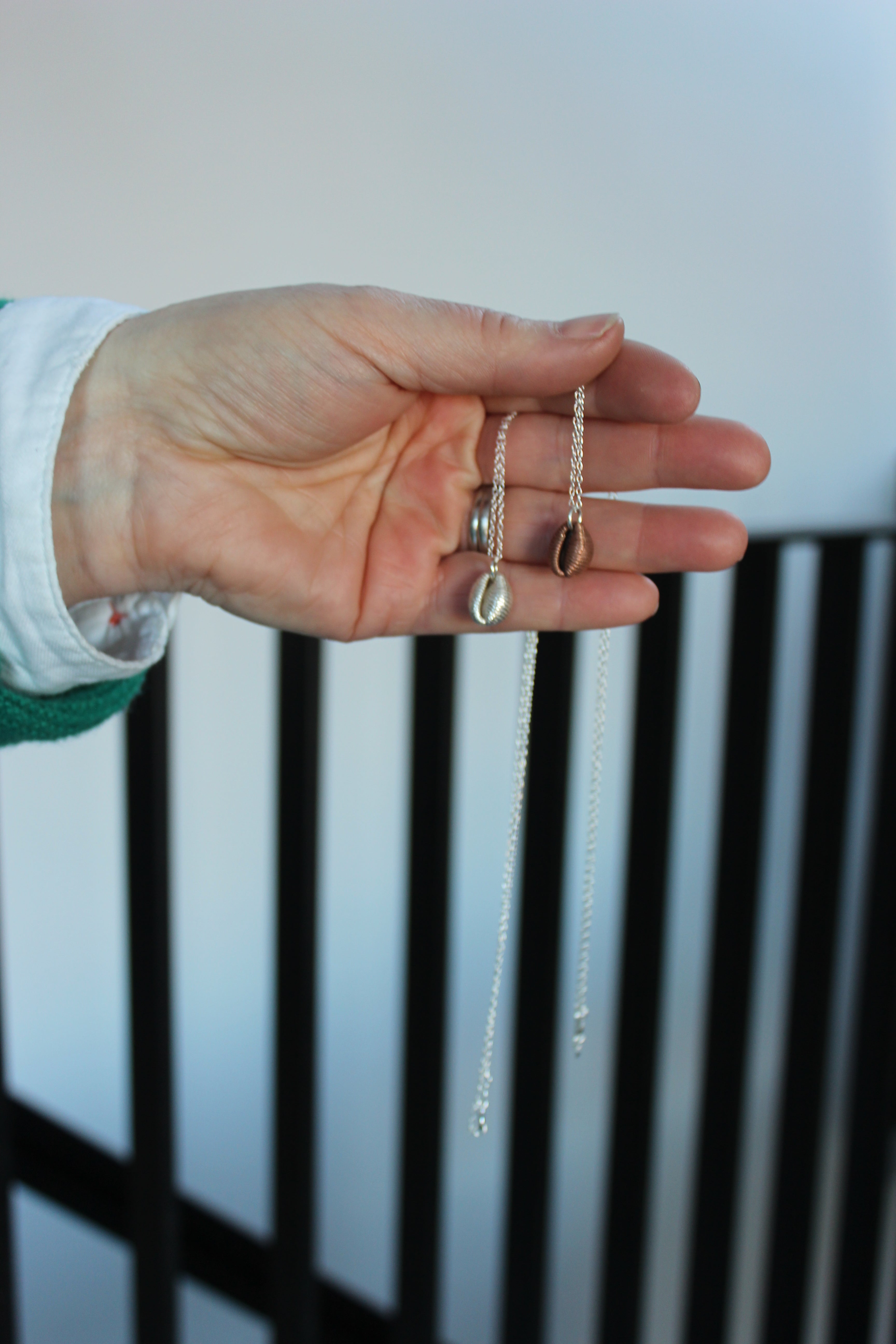 Silver Cowrie Shell Necklace