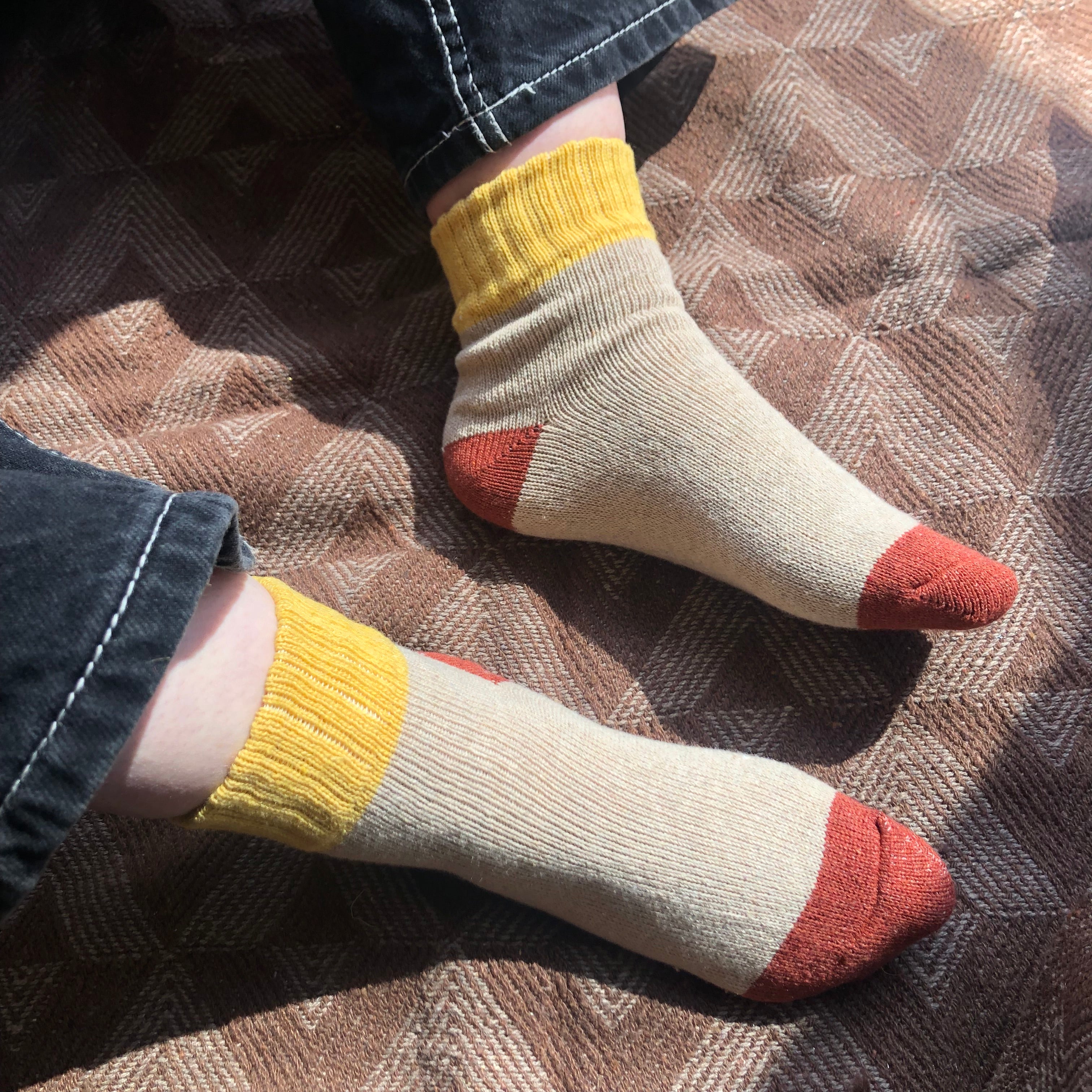 Colour Block Retro Socks