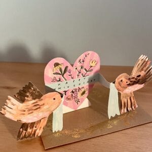Birds Fold Out Anniversary Card