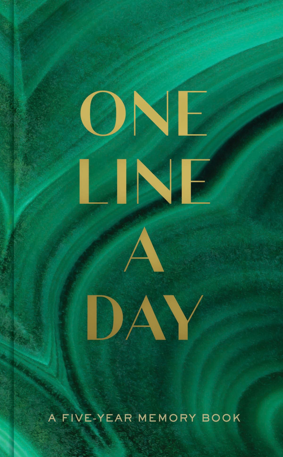 One Line A Day Journal - Malachite