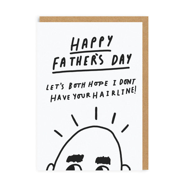 Hairline Father's Day Card