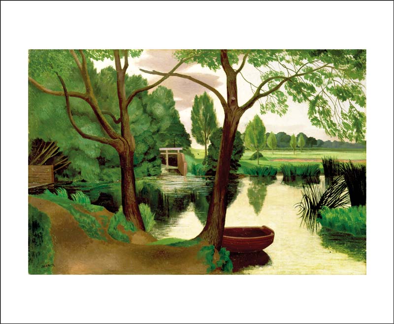 John Nash - Mill Pond Evening Blank Card