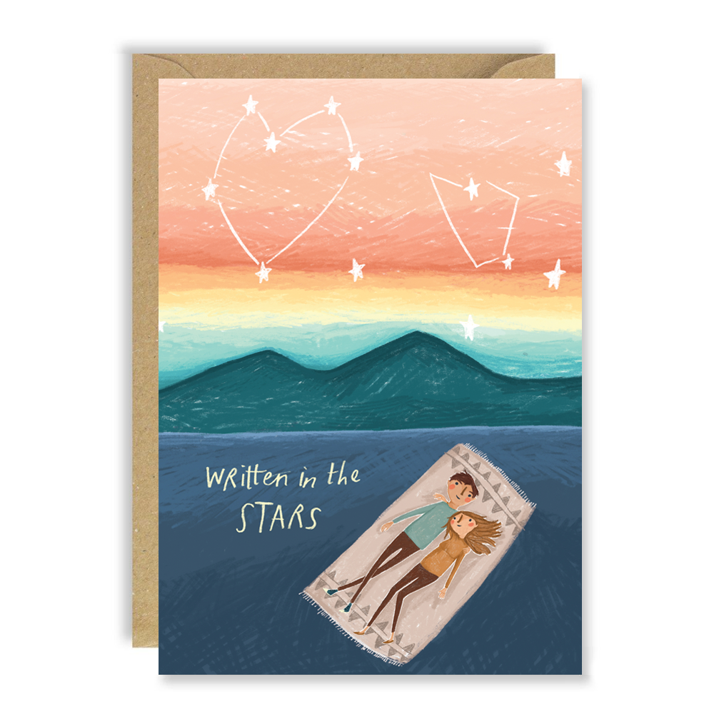 Written In The Stars Valentines Card