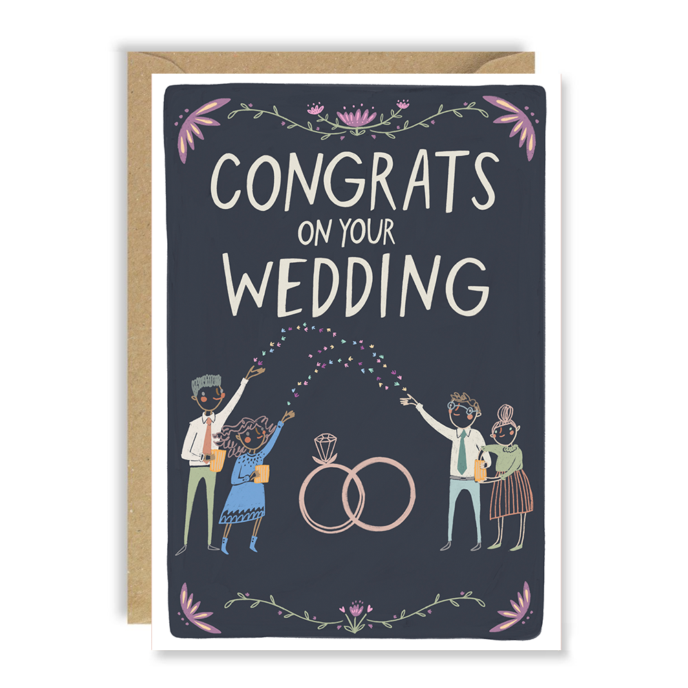 Chalkboard Wedding Card