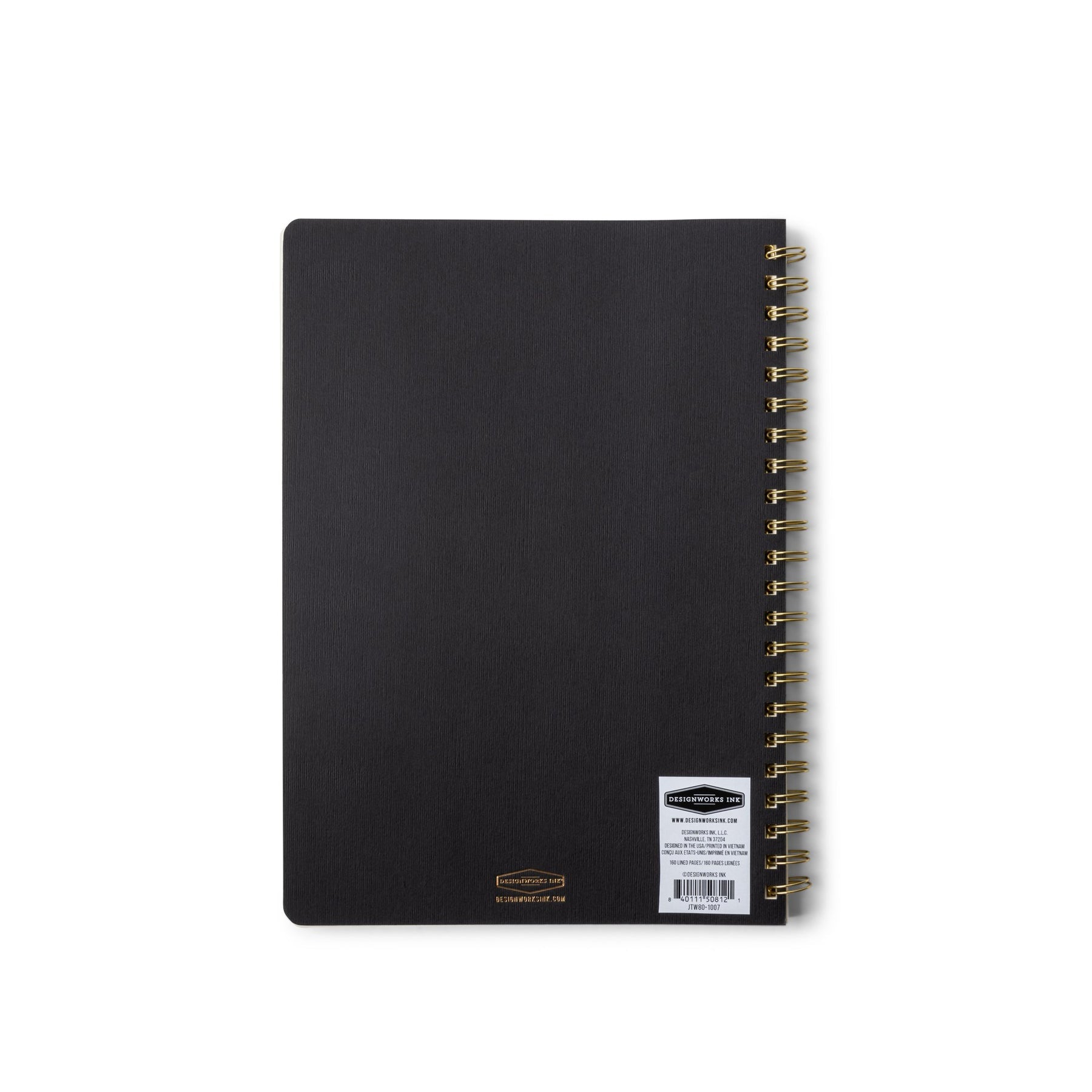 Crest Kraft Twin Wire Notebook A4 - Ebony Black