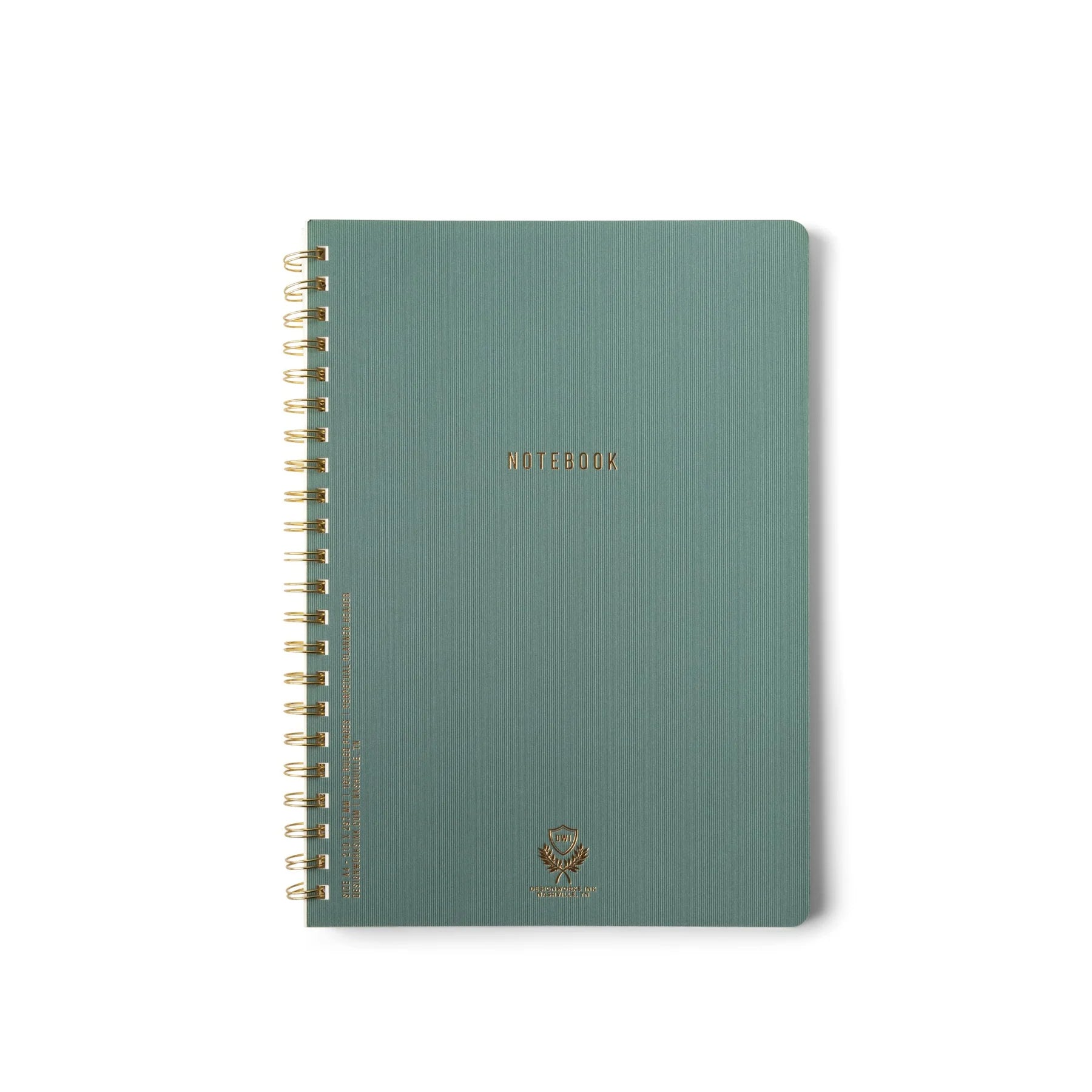 Crest Kraft Twin Wire Notebook A4 - Juniper Green