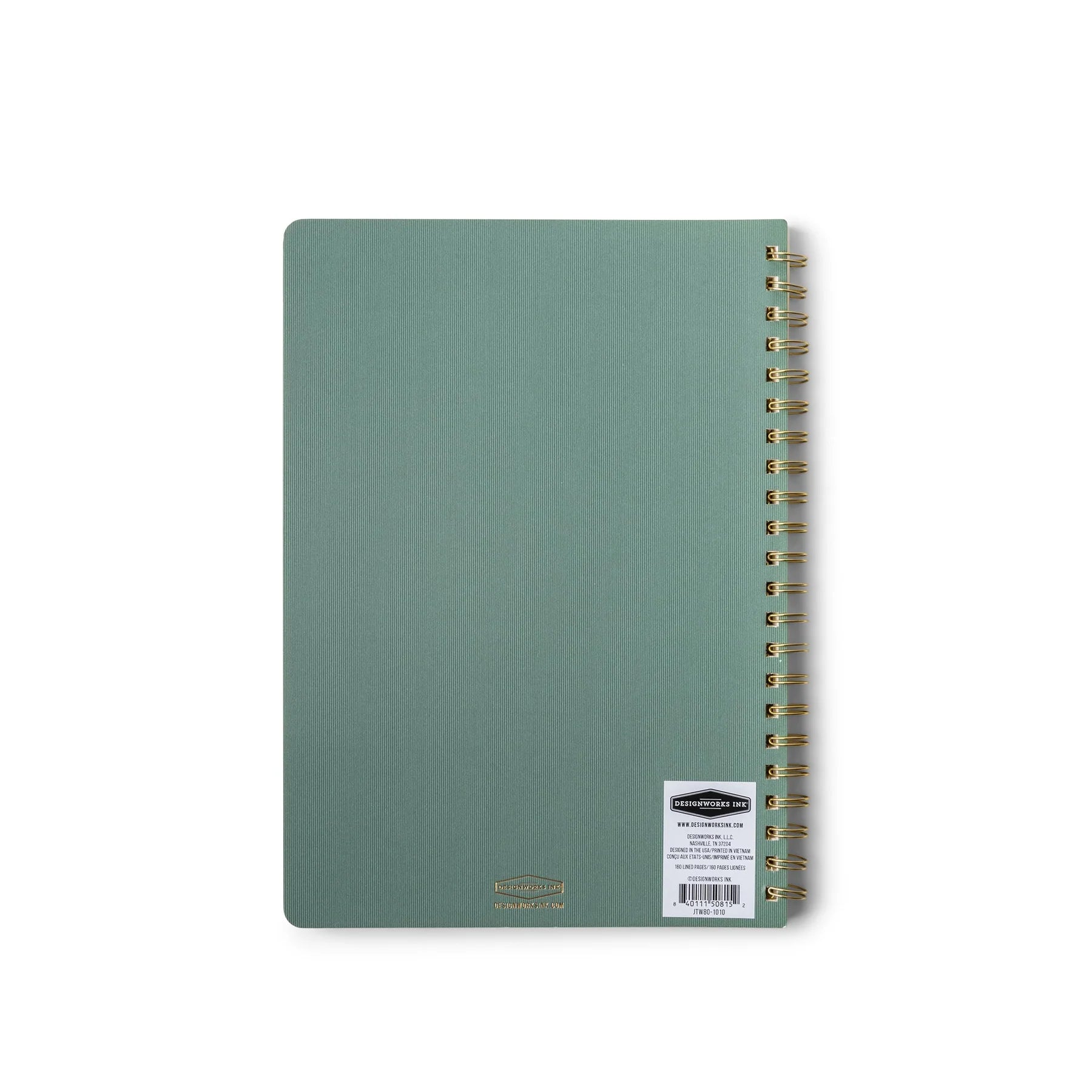 Crest Kraft Twin Wire Notebook A4 - Juniper Green