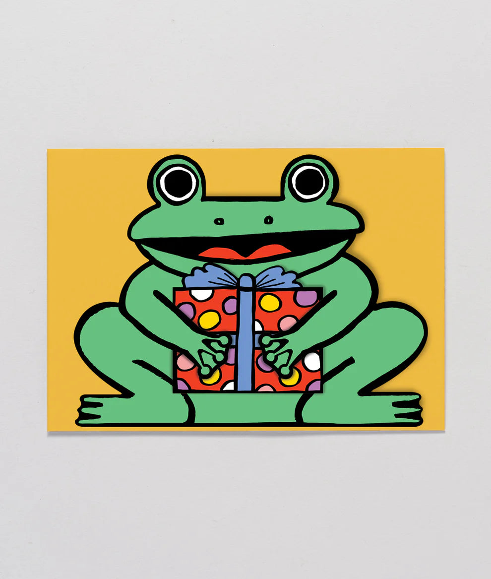 Frog With Mini Card