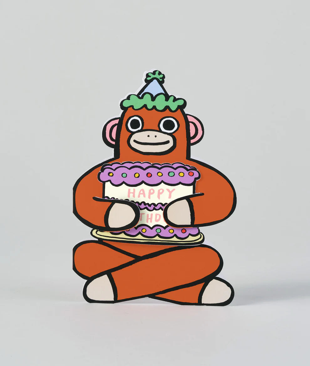 Monkey With Mini Card