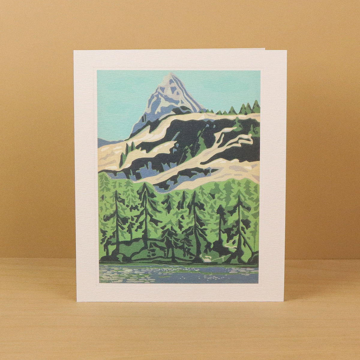 Crystal Crag, Lake George Blank Card