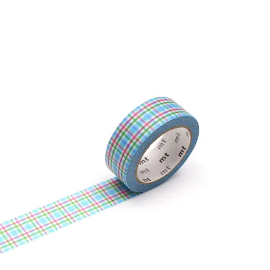 Colourful Checkered Blue MT Washi Tape