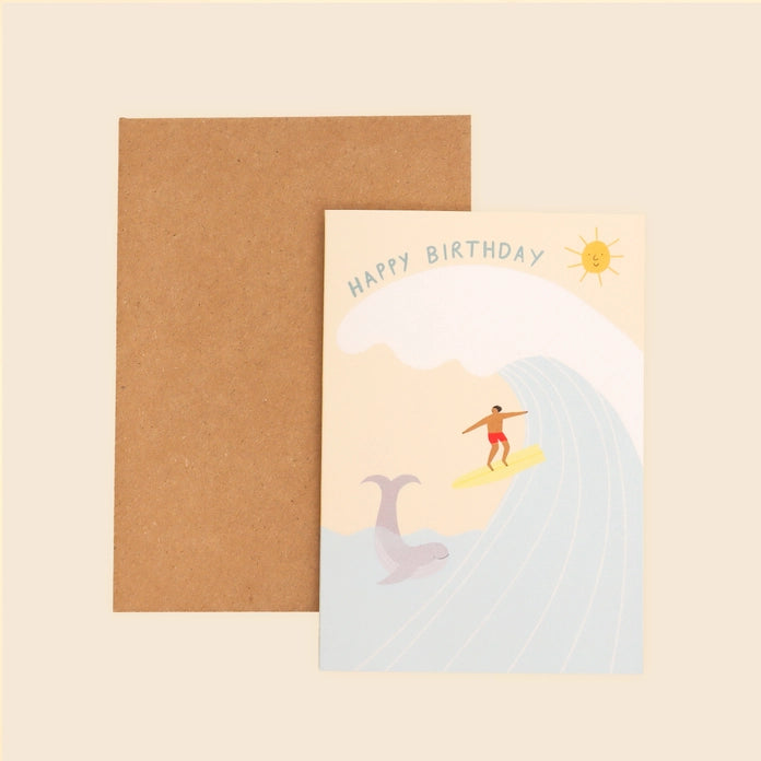 Surfer Birthday Card