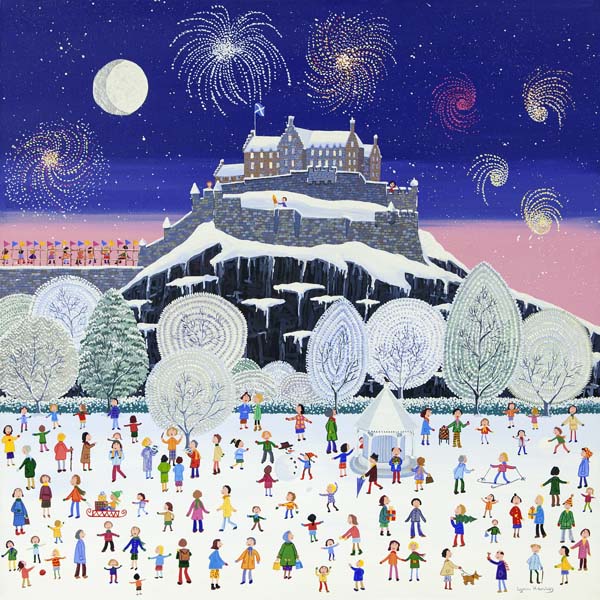 Large Winter Castle Art Print