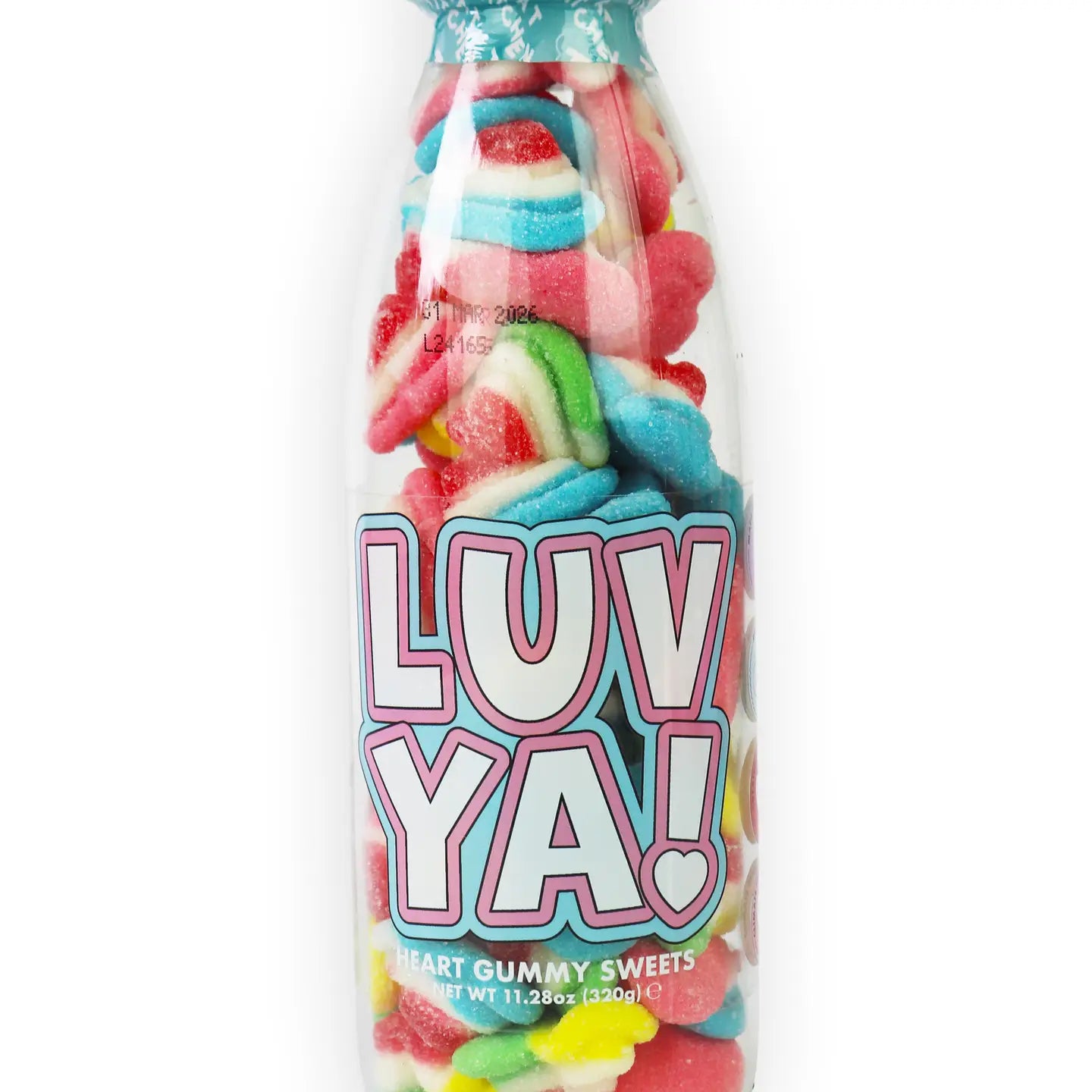 Love Ya! Gummy 3D Hearts Sweet Bottle