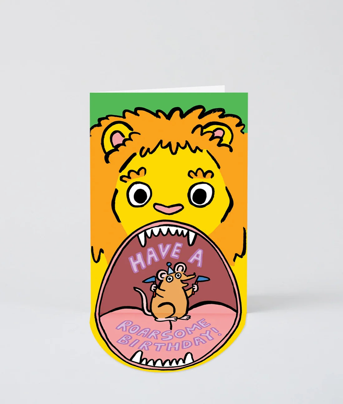 Lion Big Mouth Card