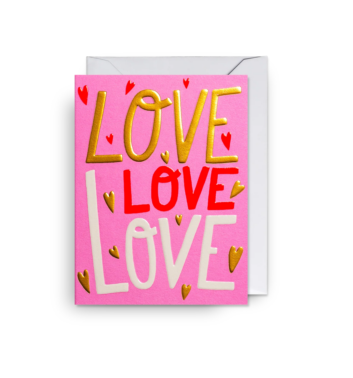 Love Love Love Mini Card