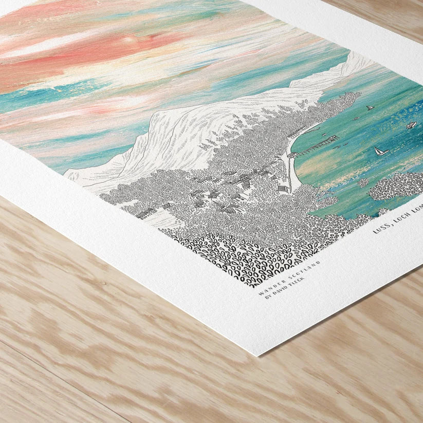 A5 Luss, Loch Lomond Print