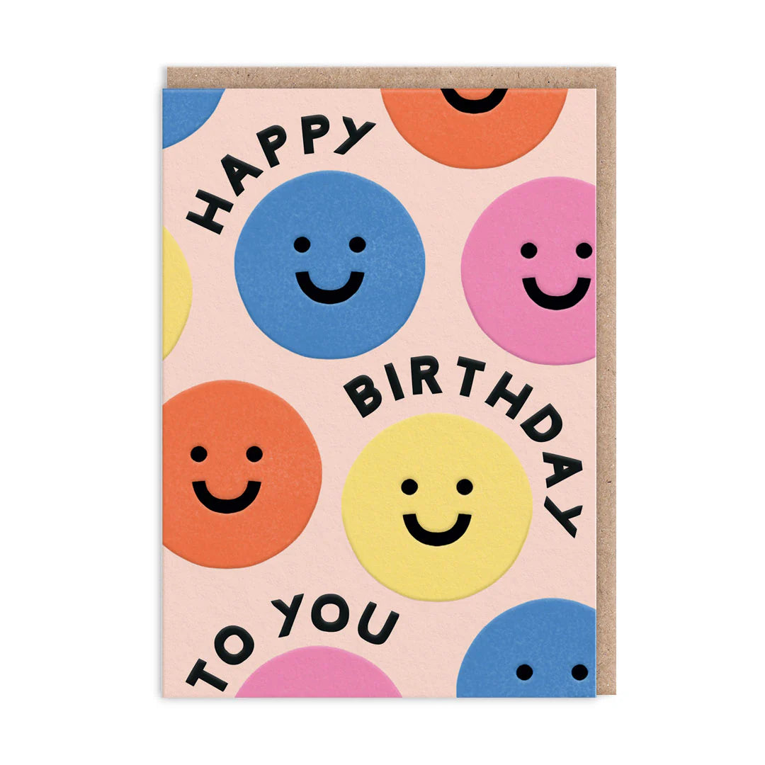 Happy Birthday Smiley Card