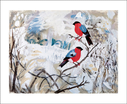 Bullfinches Blank Card