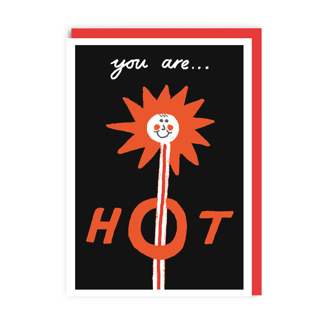 You Are Hot Thermometer Valentine's Card