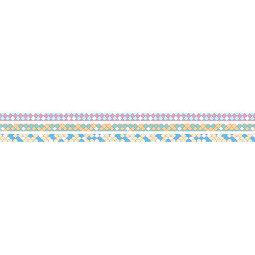 Trio Of Slim Deco Tile Washi Tapes