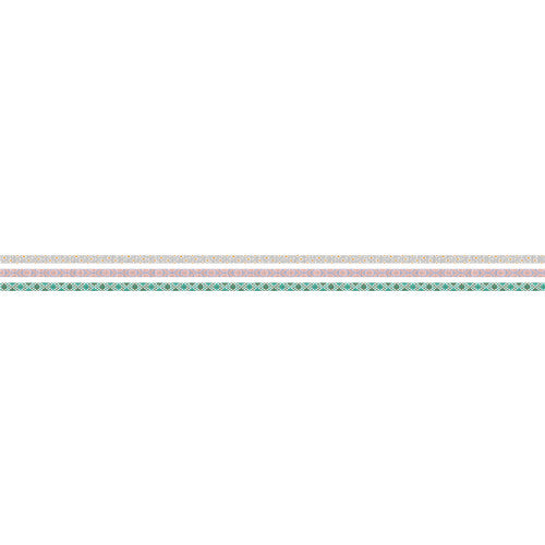 Trio Of Slim Flower Washi Tapes