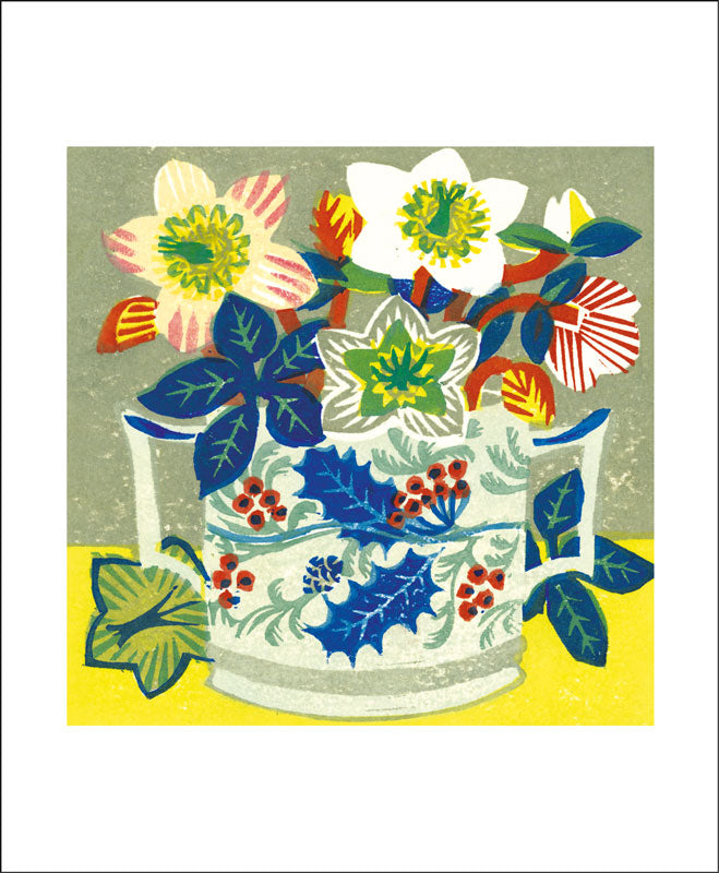 Rose de Noel Blank Card