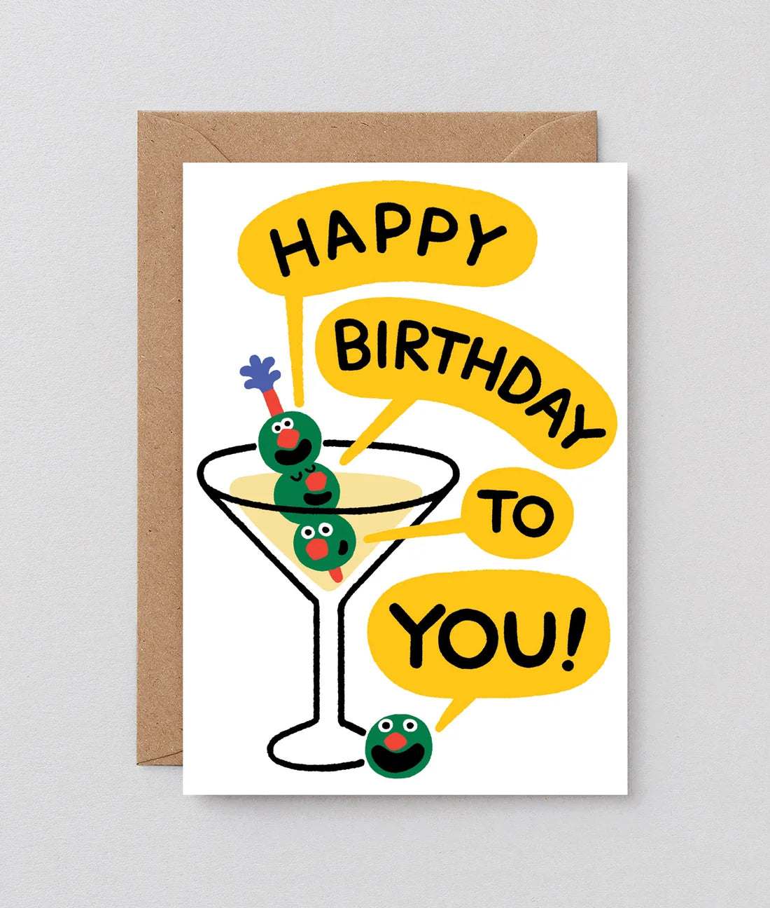 Martini Birthday Card