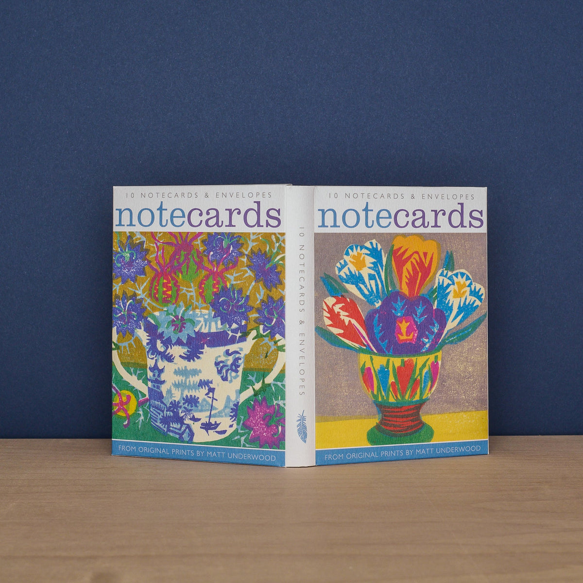 Pack Of 10 Flower Notecards & Envelopes