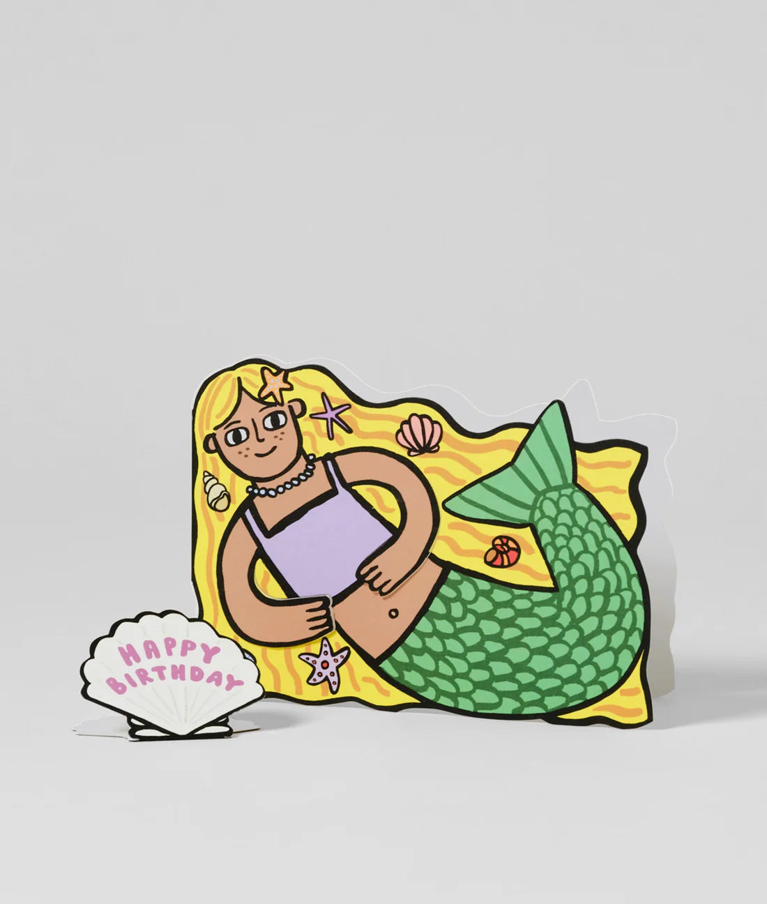 Mermaid Birthday Card With Mini Card