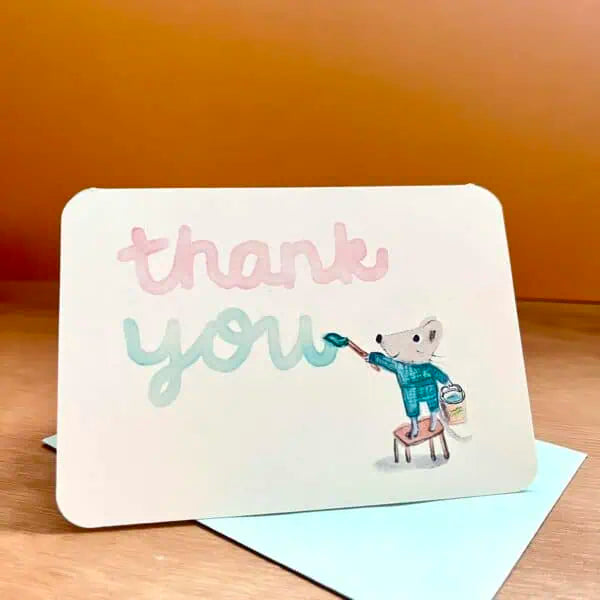 Mouse Thank You Card