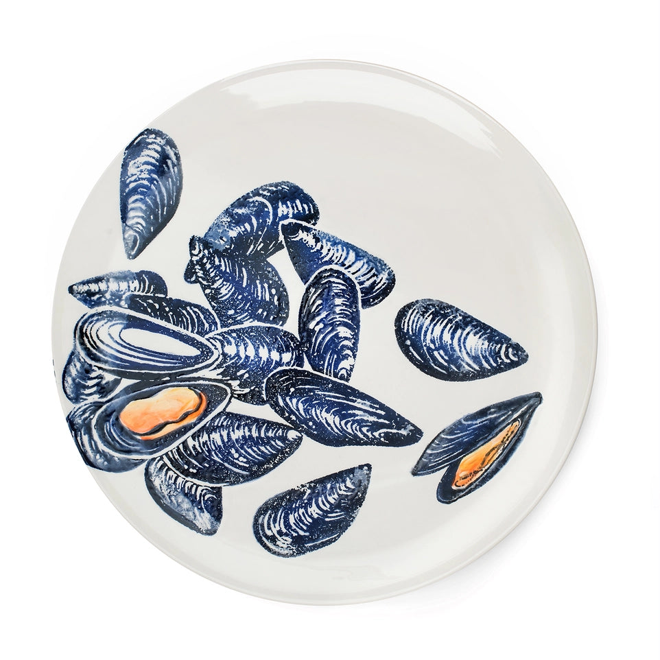 Large Earthenware Mussels Platter