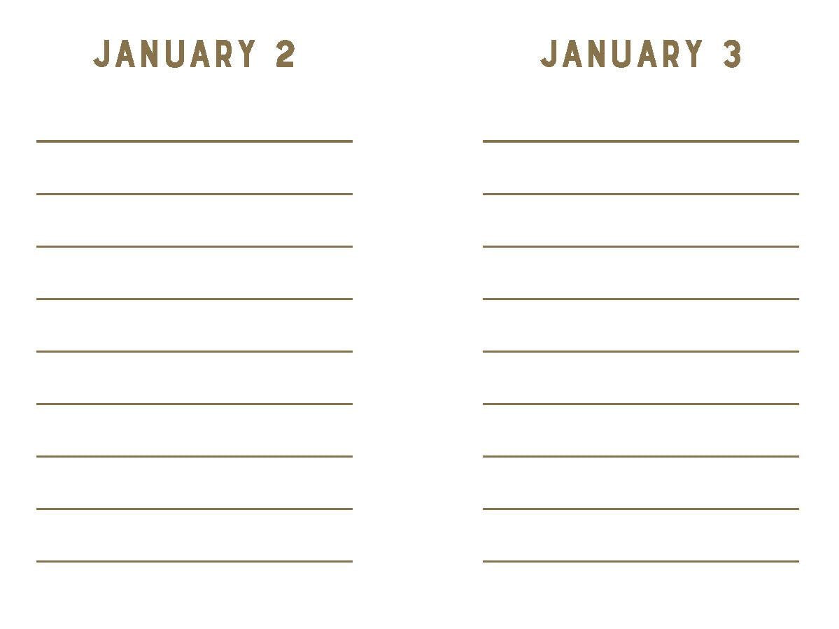 Navy Stripe Mini One Line A Day