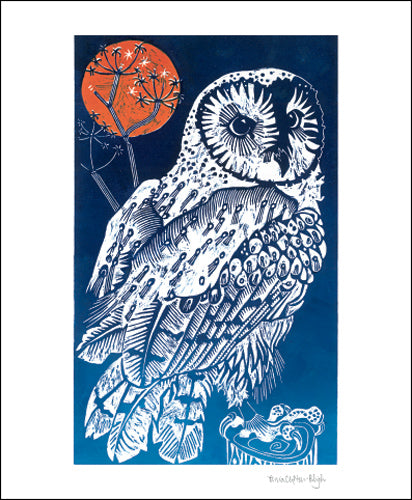 Barn Owl, Southleigh Woods Blank Card