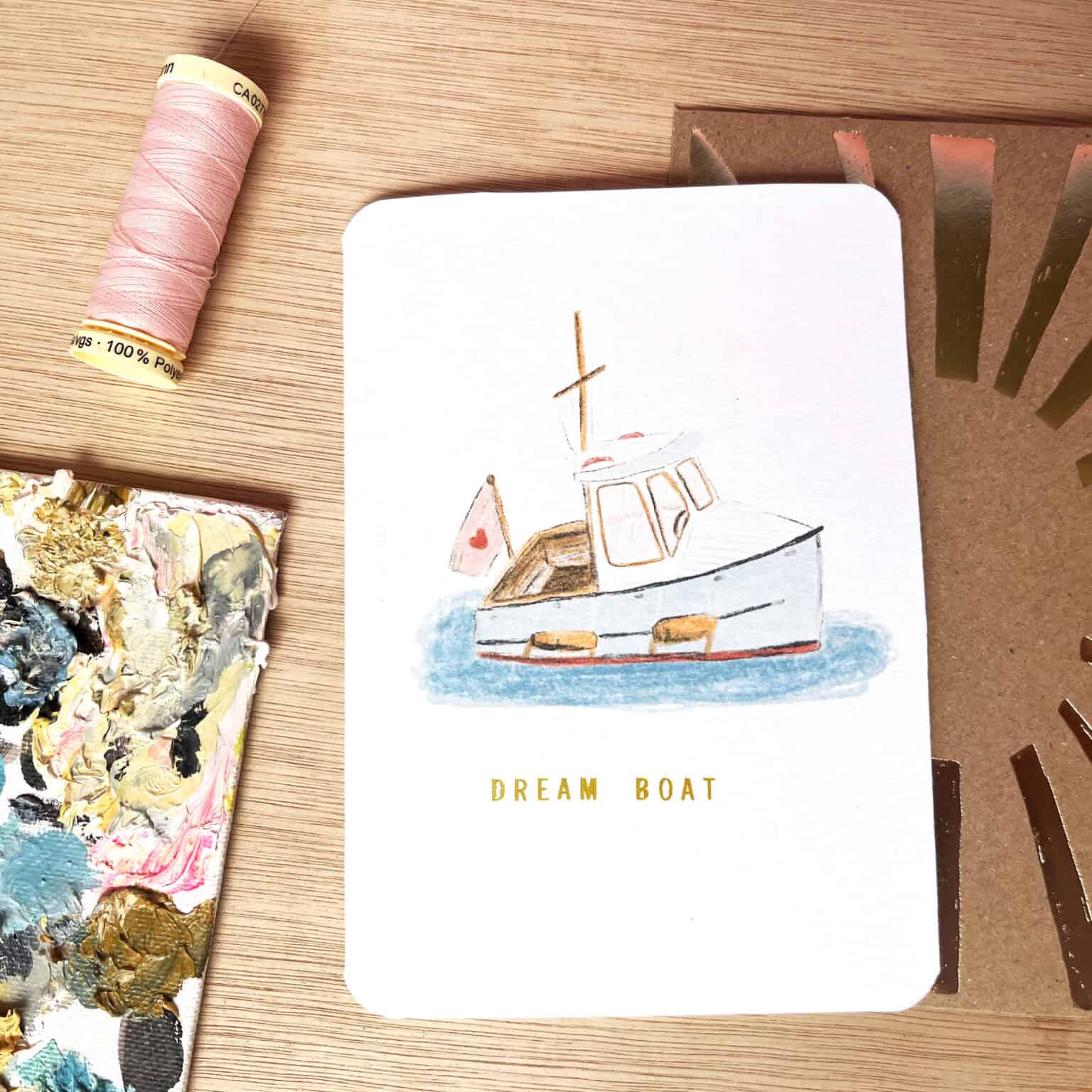 Dream Boat Valentines Card