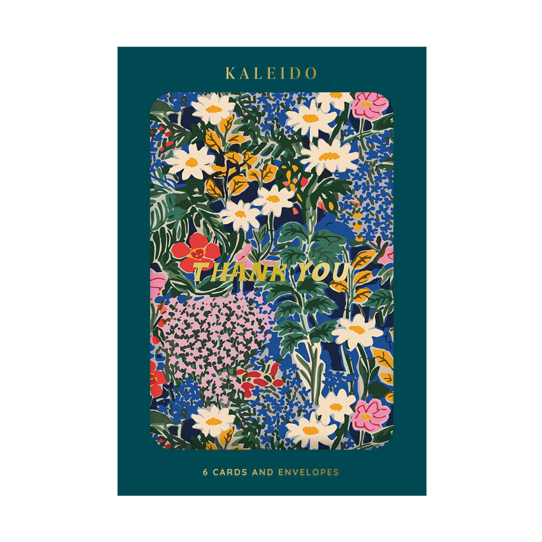Painted Botanical Thank You Card Pack