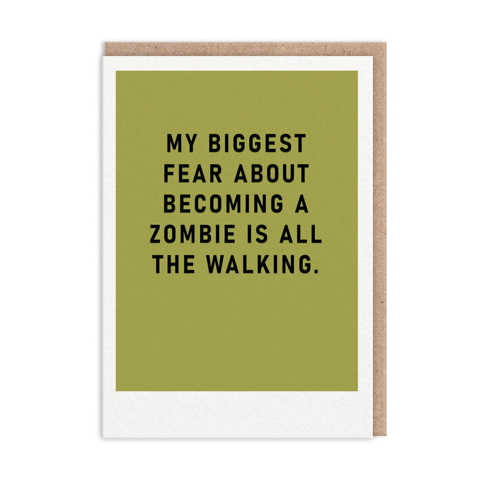 Zombie All The Walking Card