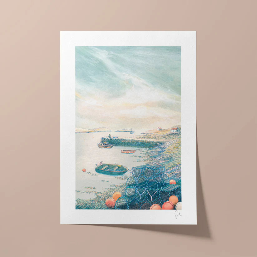 A4 Old Pier Art Print
