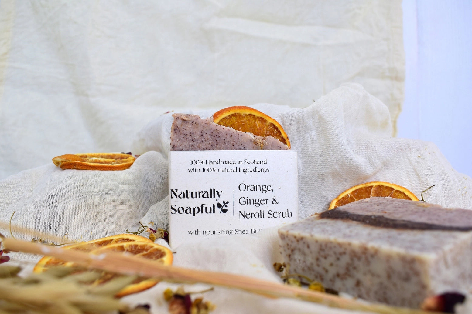 Orange, Ginger & Neroli Natural Scrub Soap Bar