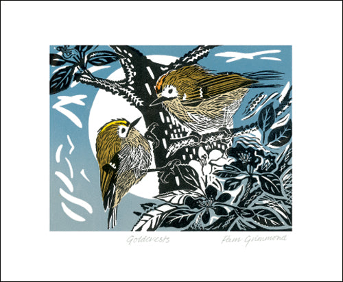 Gold Crests Black Card