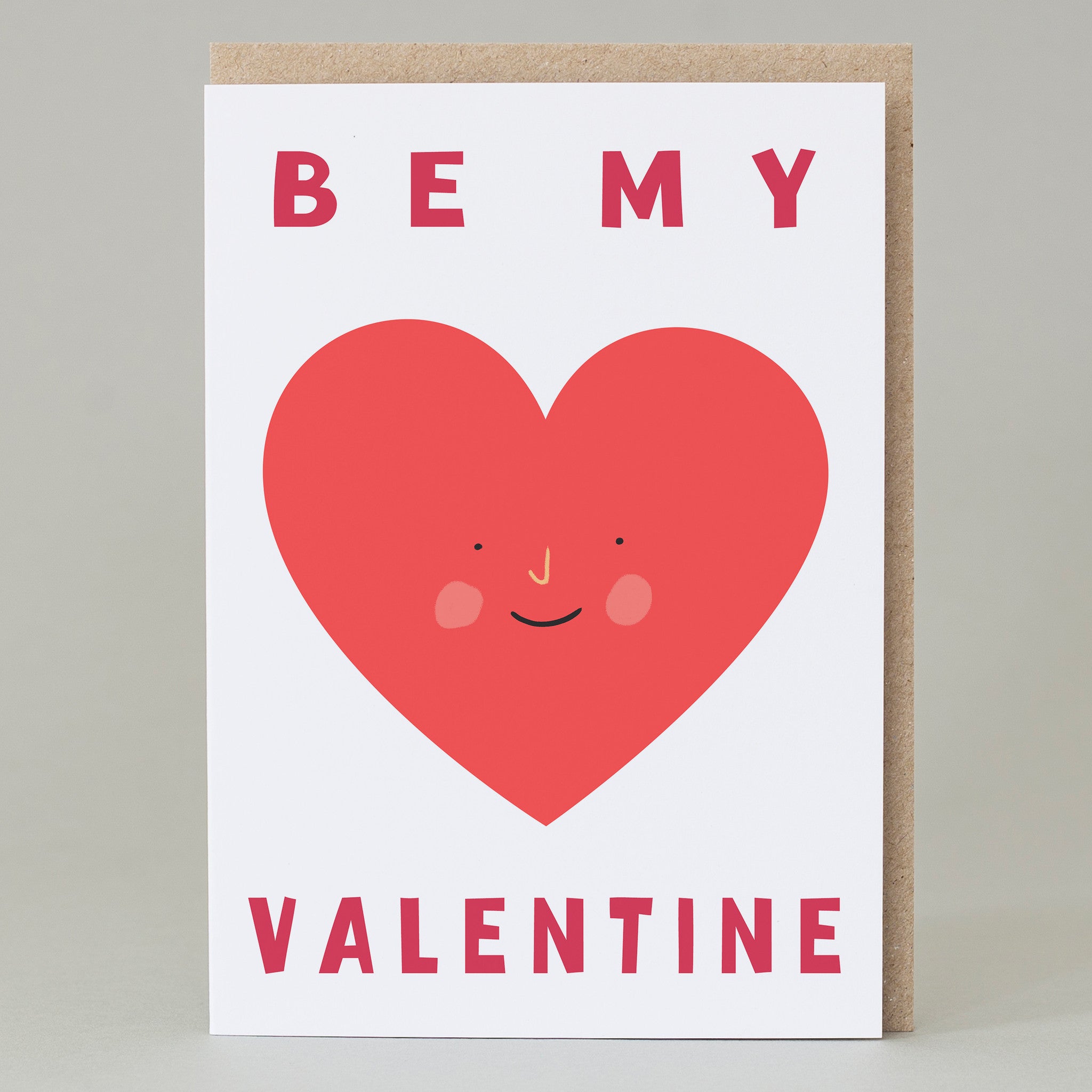 Be My Valentine Heart Card