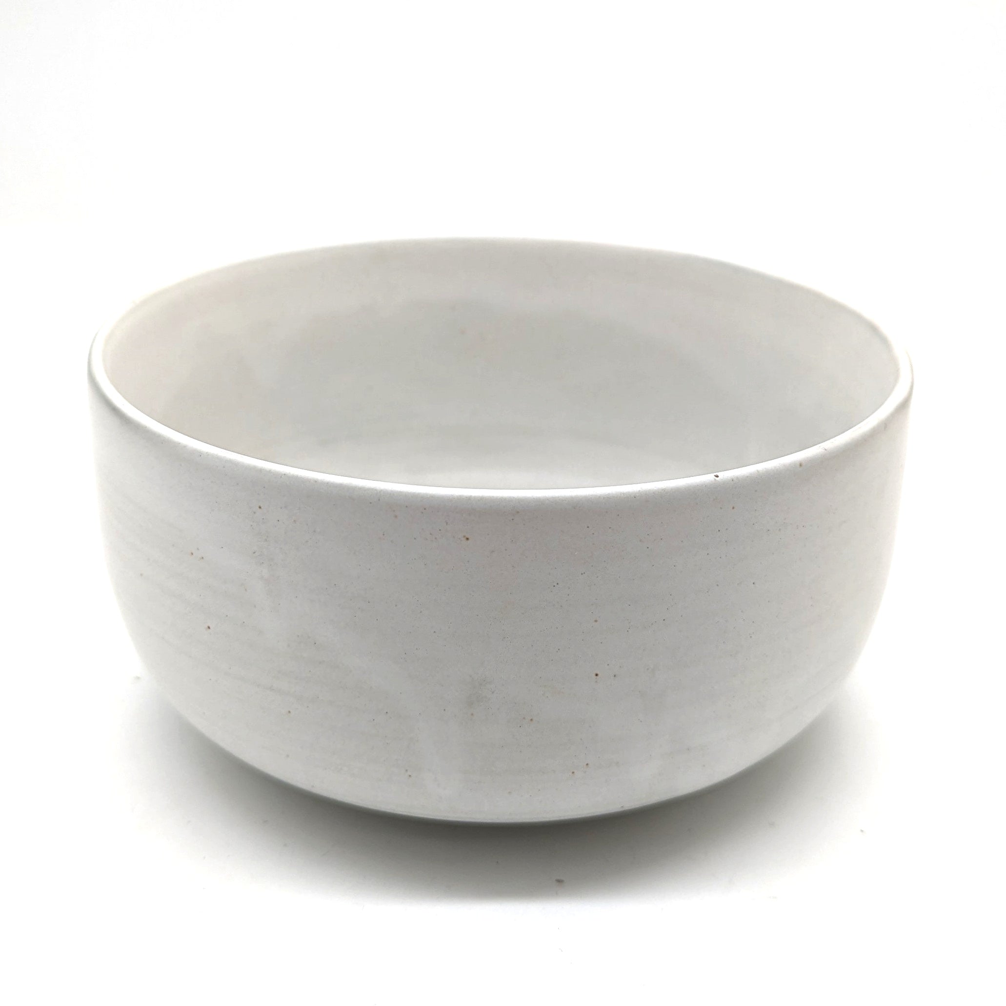 Large White Clay Bowl