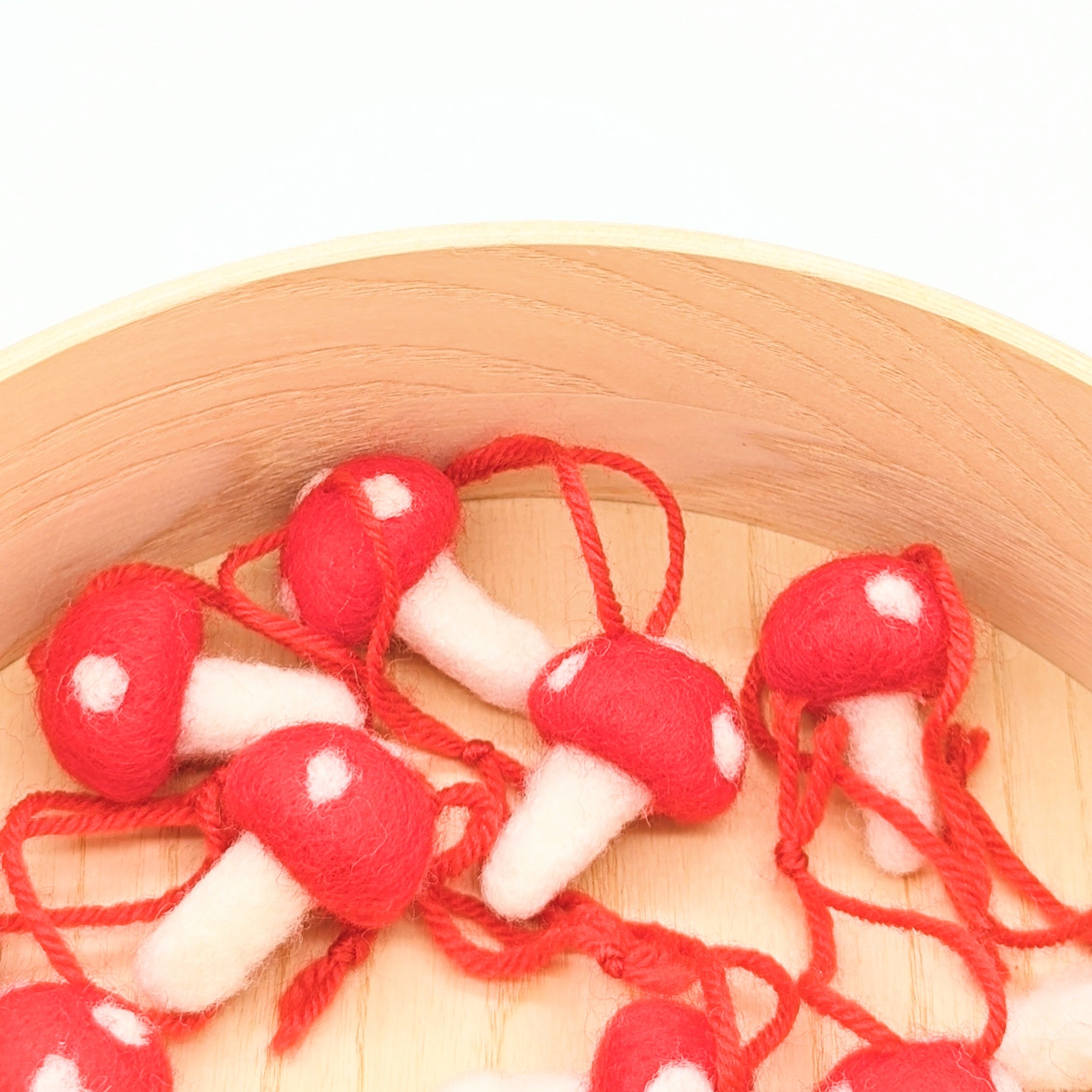 Pack Of Ten Mushroom Decorations