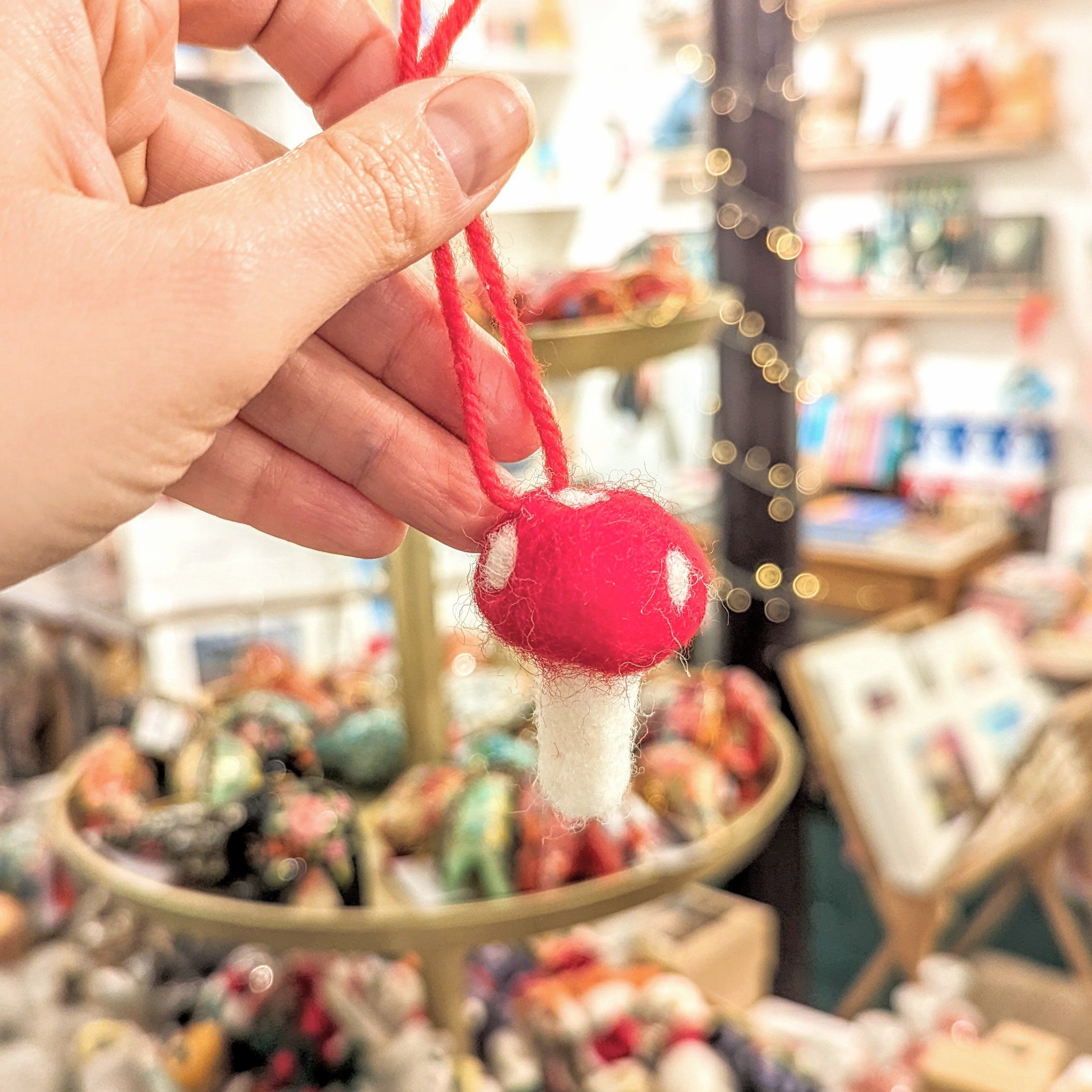 Pack Of Ten Mushroom Decorations